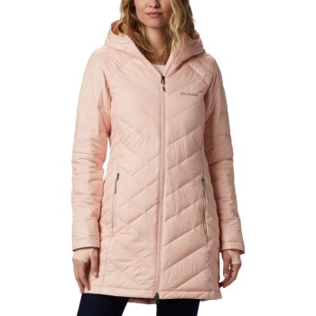 Columbia Heavenly Long Hooded, Chamarras Rosas Para Mujer | 059762-YPC